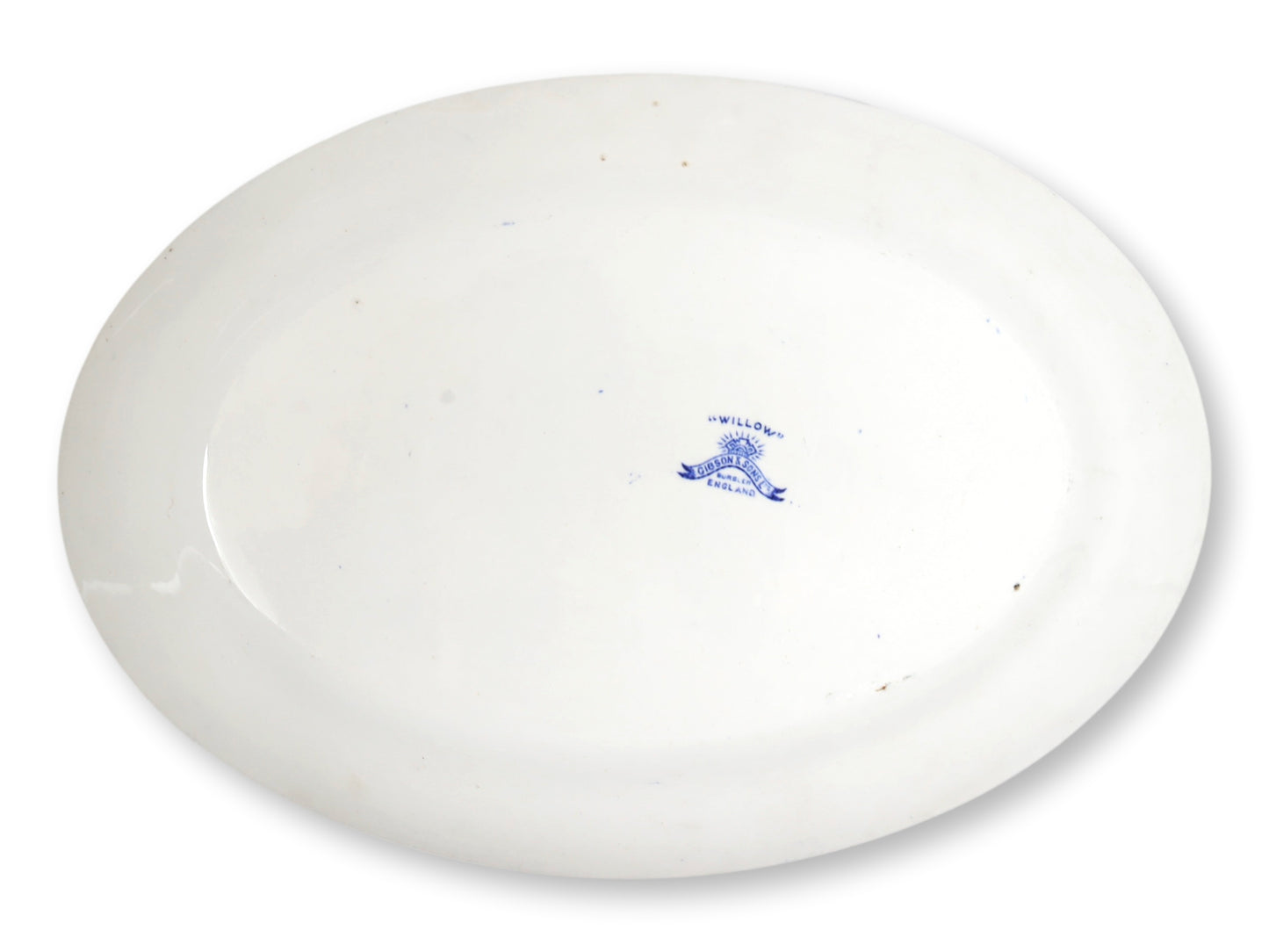 Vintage English Willow Pattern Platters, s/5