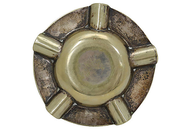 R. M. S. Carth Castle Brass Souvenir Ashtray