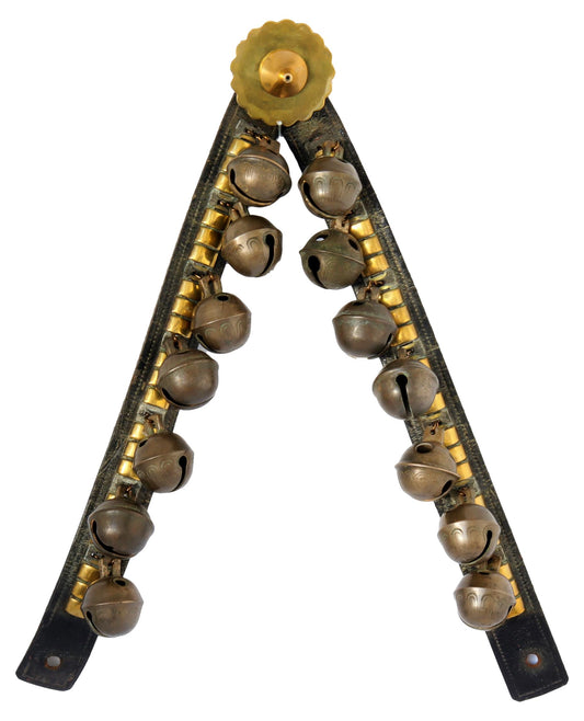 19th-C. English Victorian Jingle Bells Strap