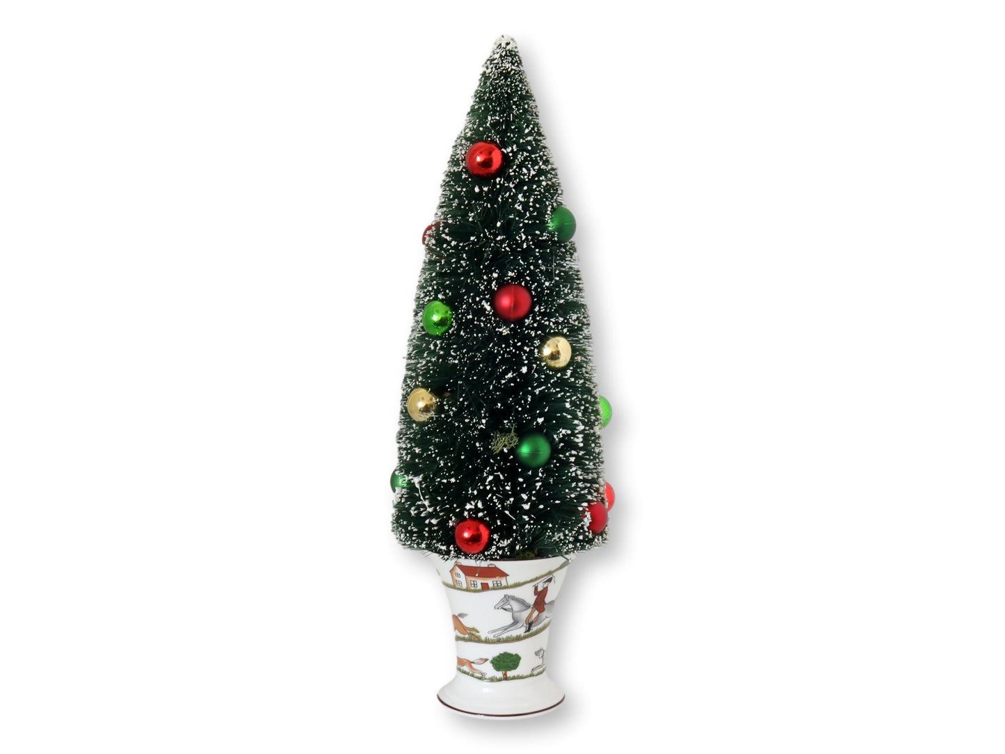 Coalport Hunting Scene Cup with Bottlebrush Tree