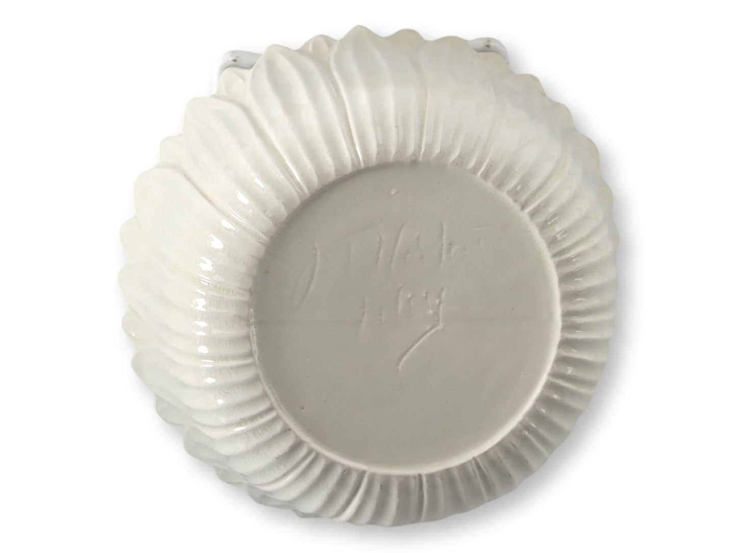 Filey Creamware Sunflower Pickle Basket