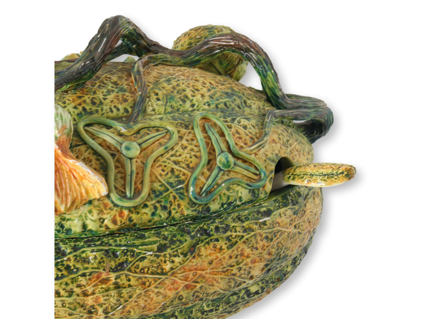 Italian Meiselman Gourd Tureen w/ Ladle