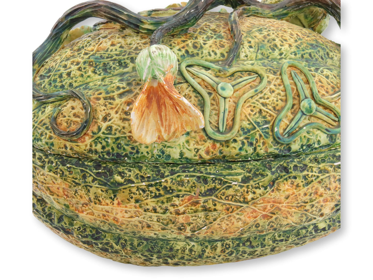 Italian Meiselman Gourd Tureen w/ Ladle