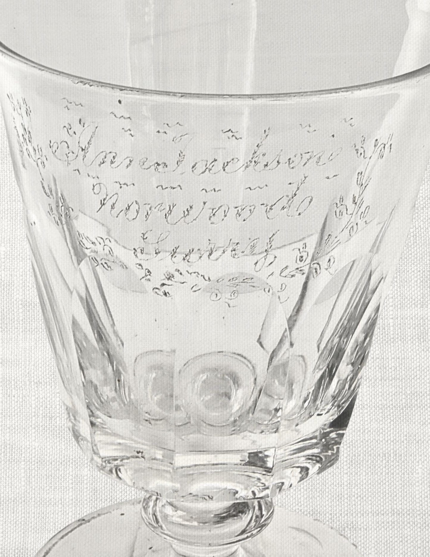 1760s Georgian Crystal Wedding Chalice