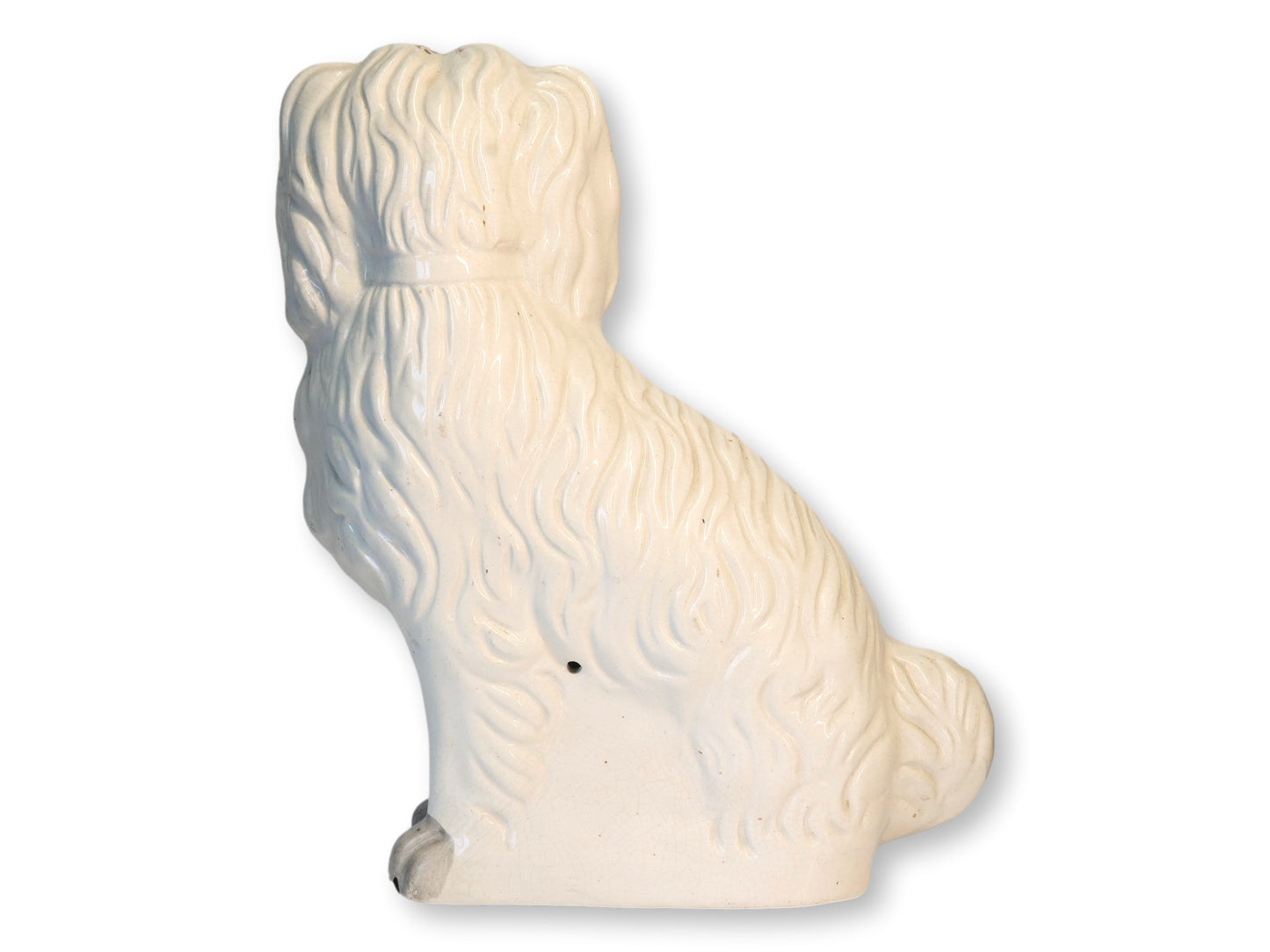 19th-C. English Staffordshire 'Lion Dog' King Charles Spaniel, C.1860s