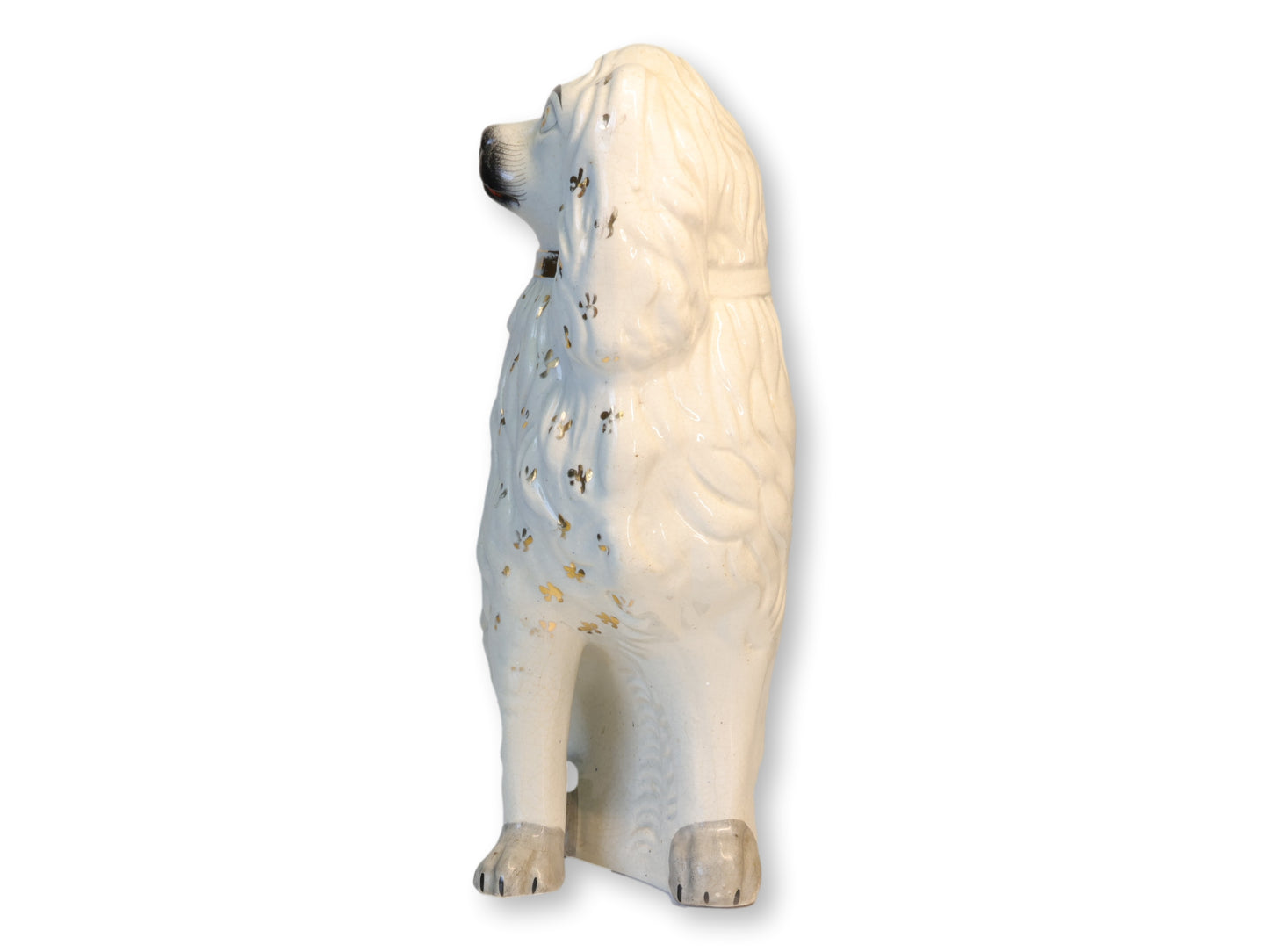 19th-C. English Staffordshire 'Lion Dog' King Charles Spaniel, C.1860s