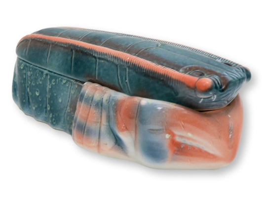 Midcentury Michael Caugant French Majolica Lobster Pâté Tureen