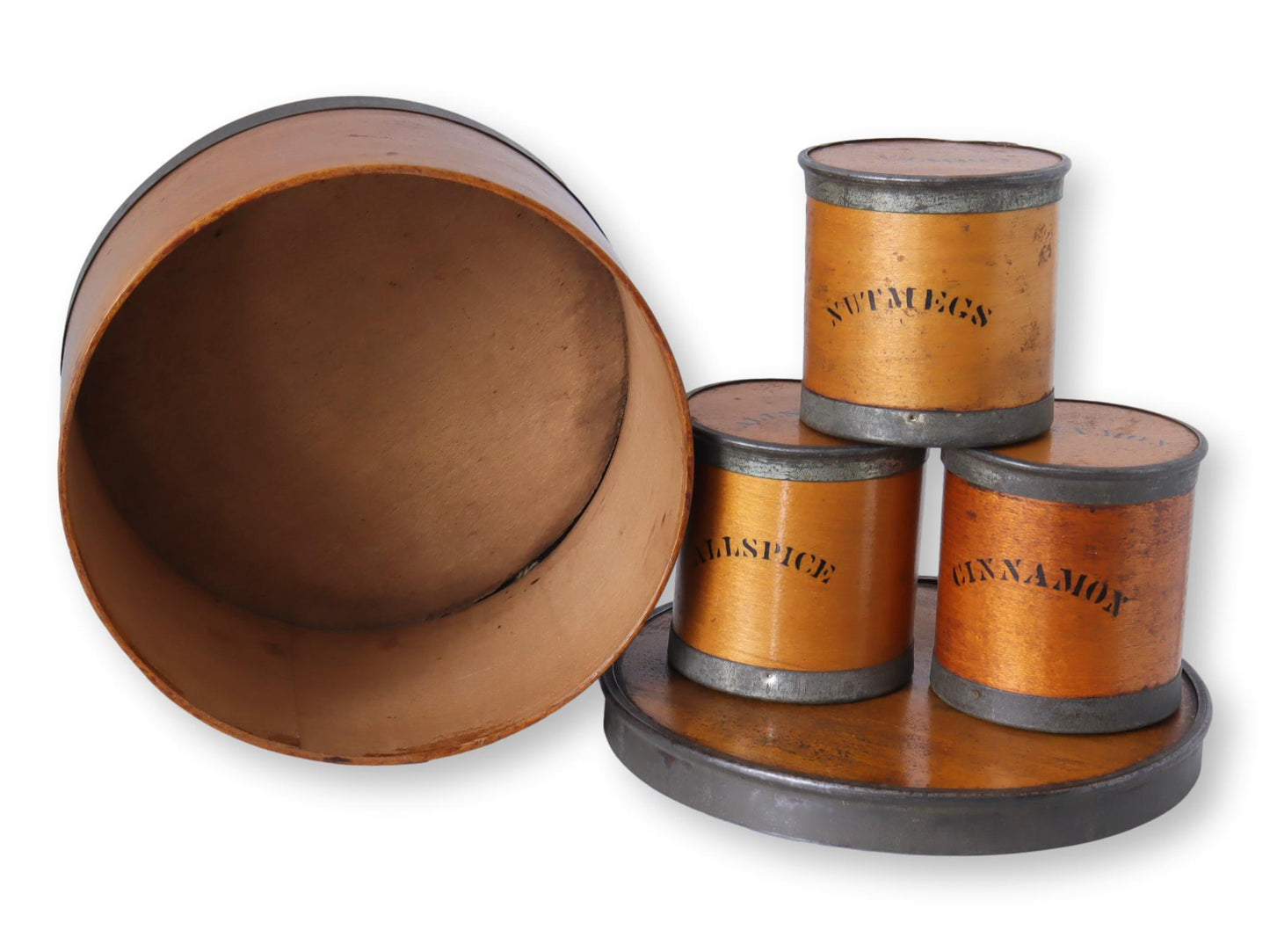 Antique American Spice Pantry Set w/Box