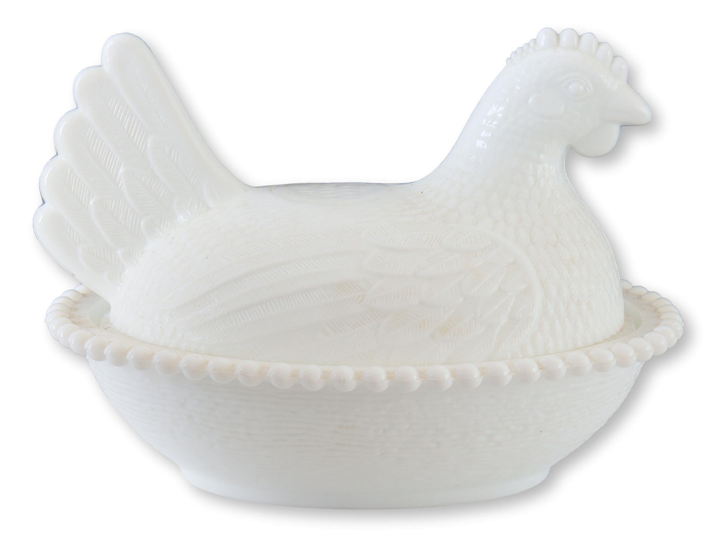 Vintage Milk Glass Nesting Hen Tureens