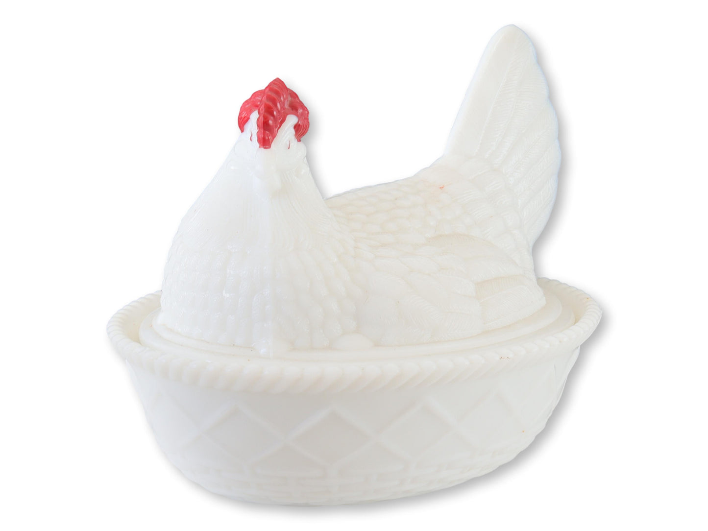 Vintage Milk Glass Nesting Hen Tureens