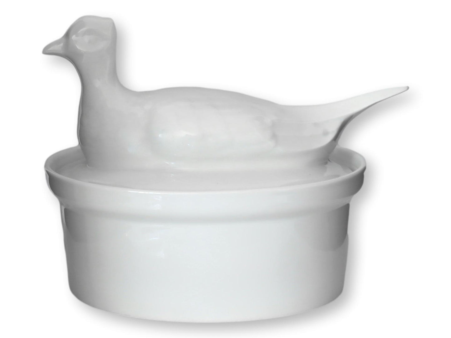1960s French Porcelain Game Bird Tureen