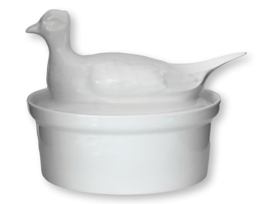 1960s French Porcelain Game Bird Tureen