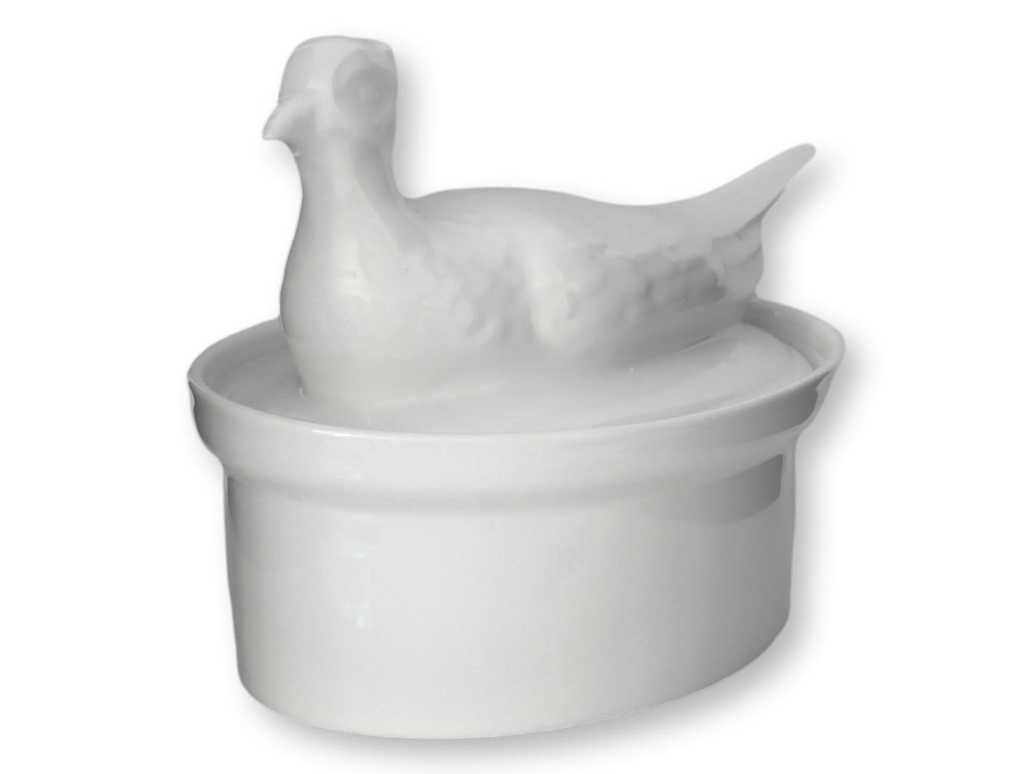 1960s French Porcelain Game Bird Tureen