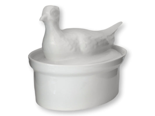 1960s French Porcelain Game Bird Tureen