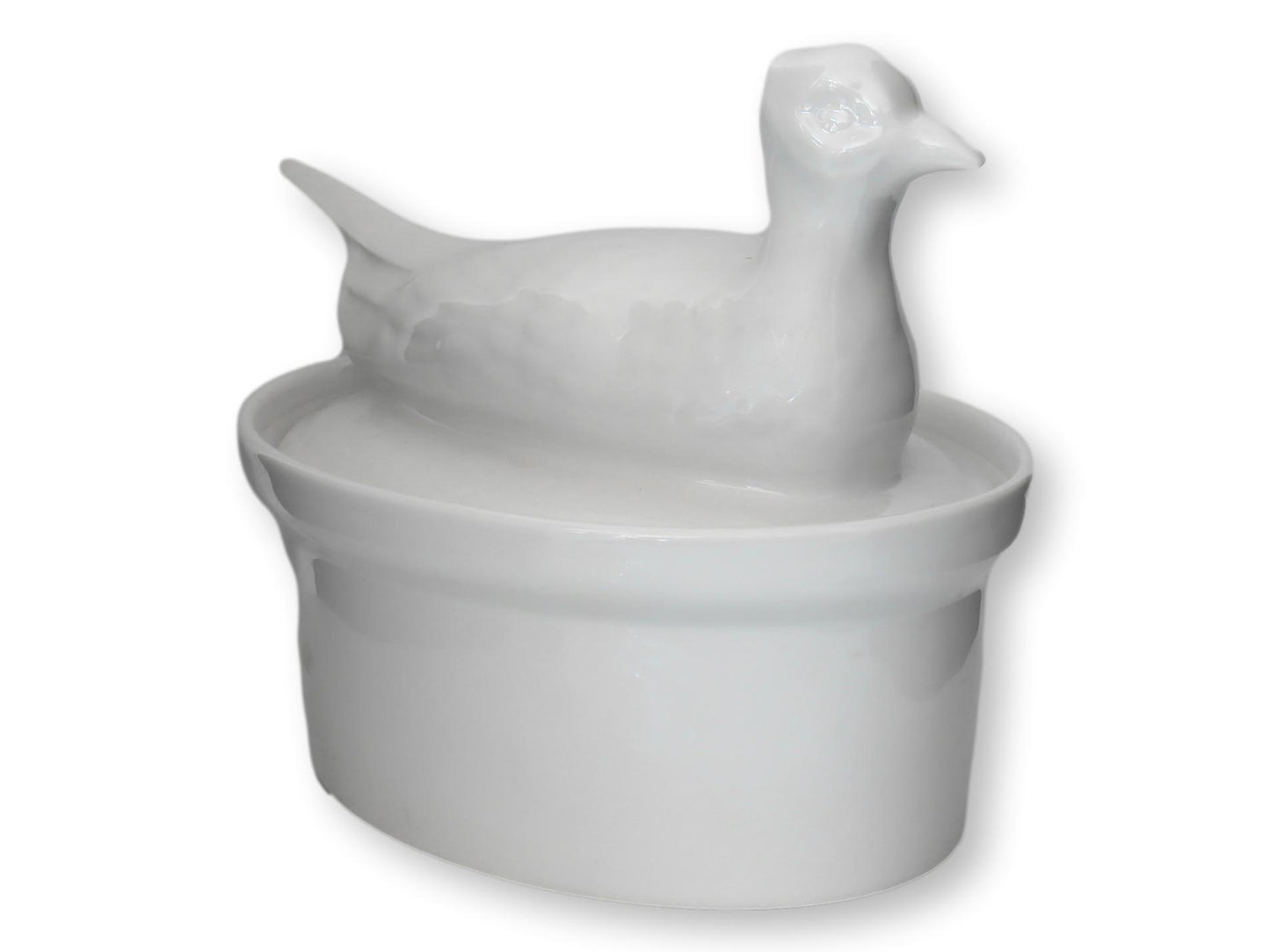 1960s French Porcelain Game Bird Tureen