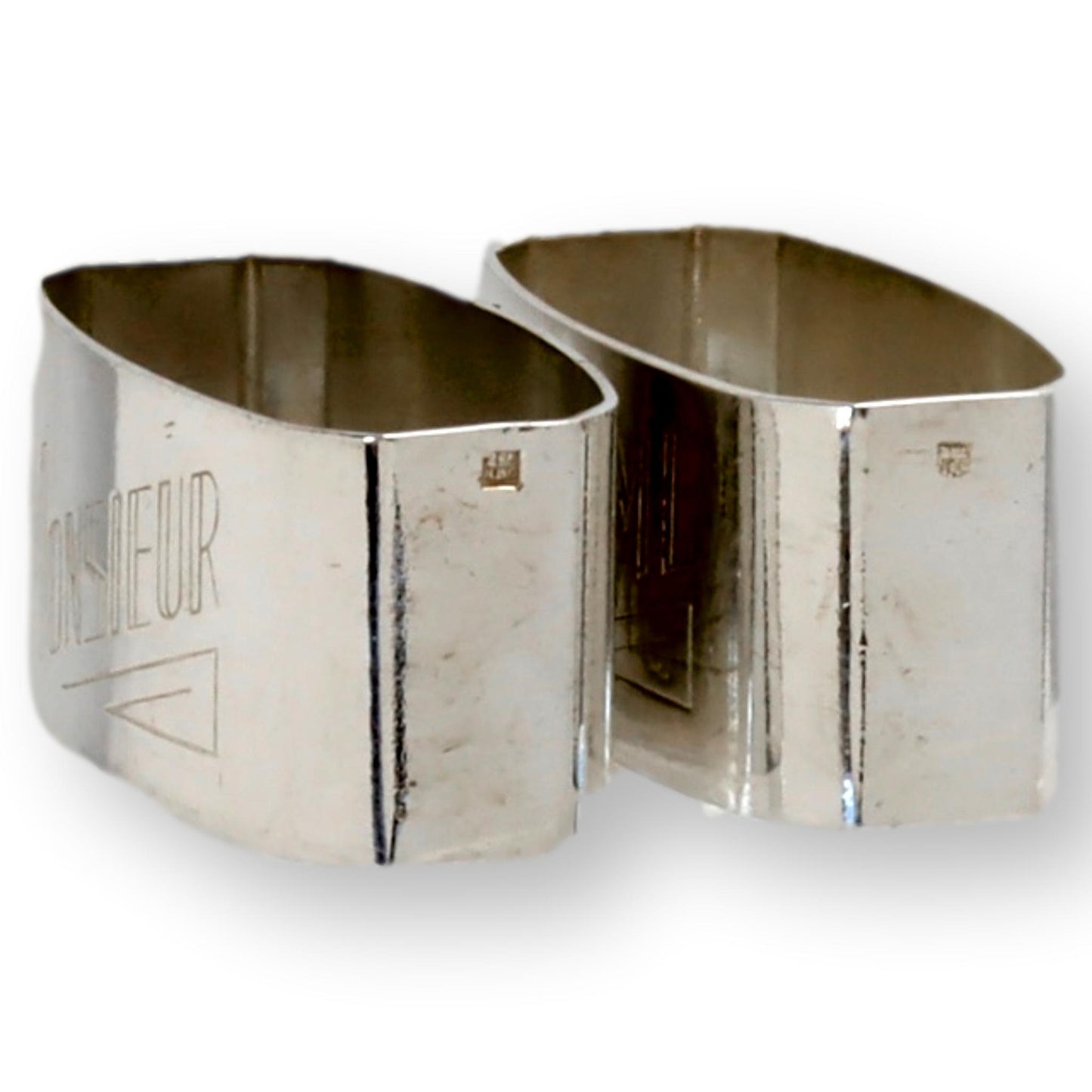 French Madame & Monsieur Napkin Rings