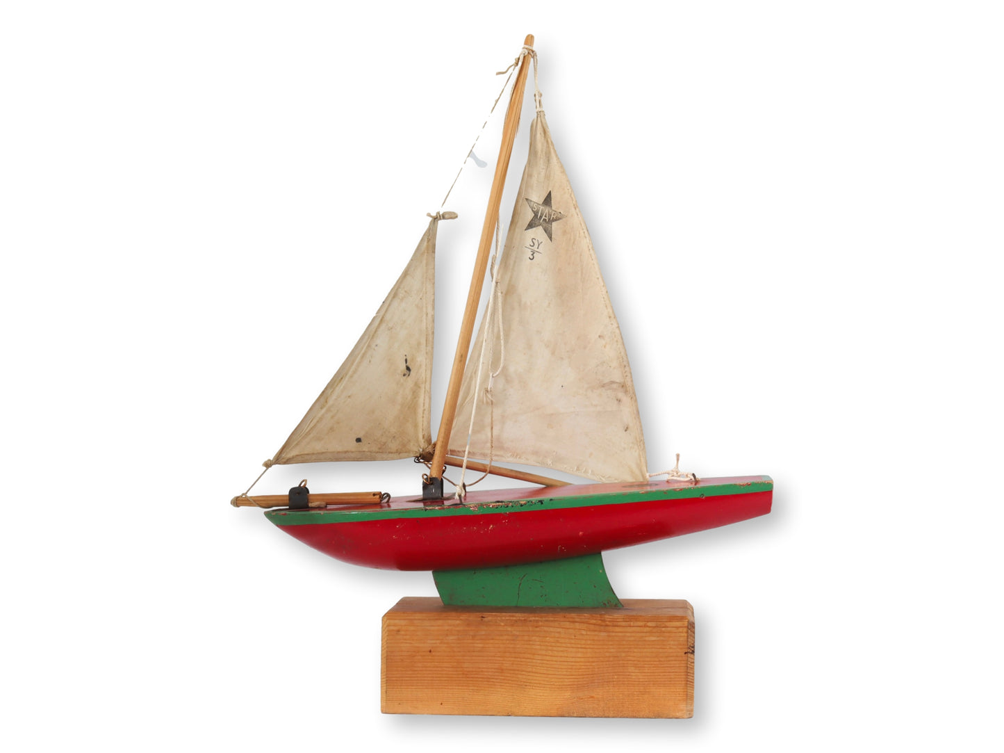 Midcentury English Pond Boat w/ Stand