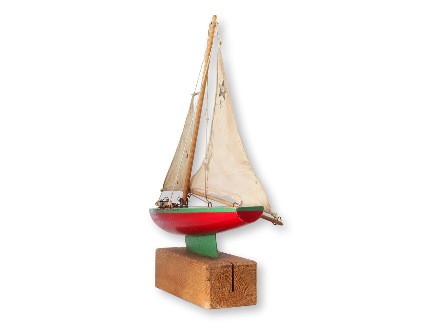 Midcentury English Pond Boat w/ Stand
