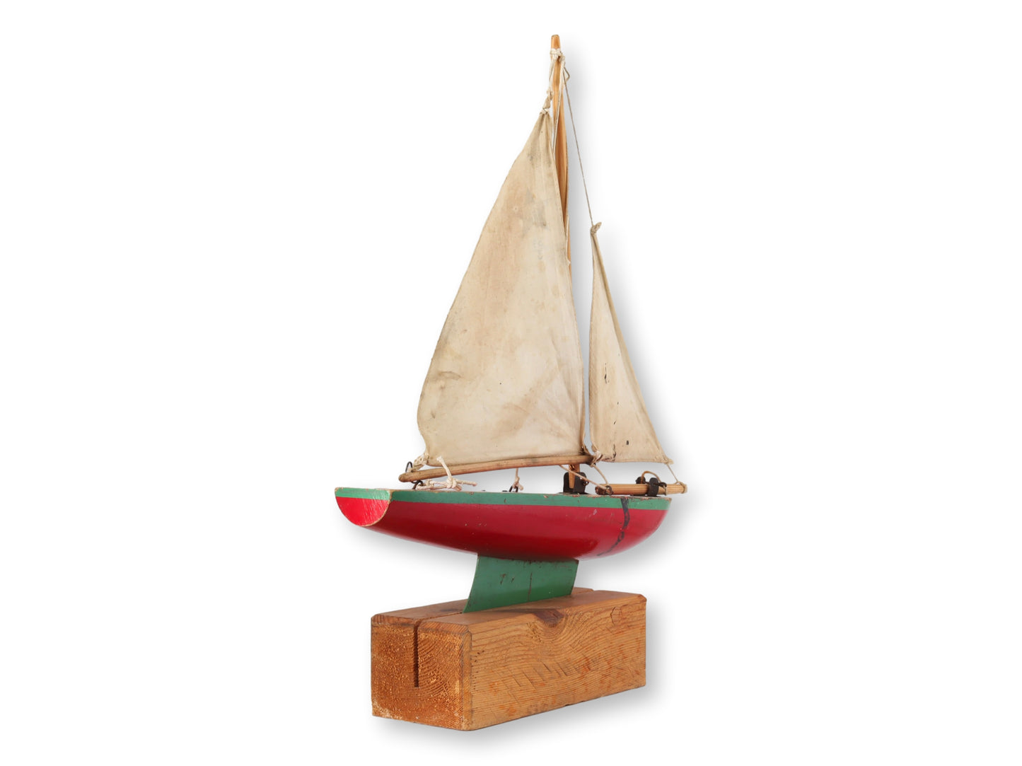 Midcentury English Pond Boat w/ Stand