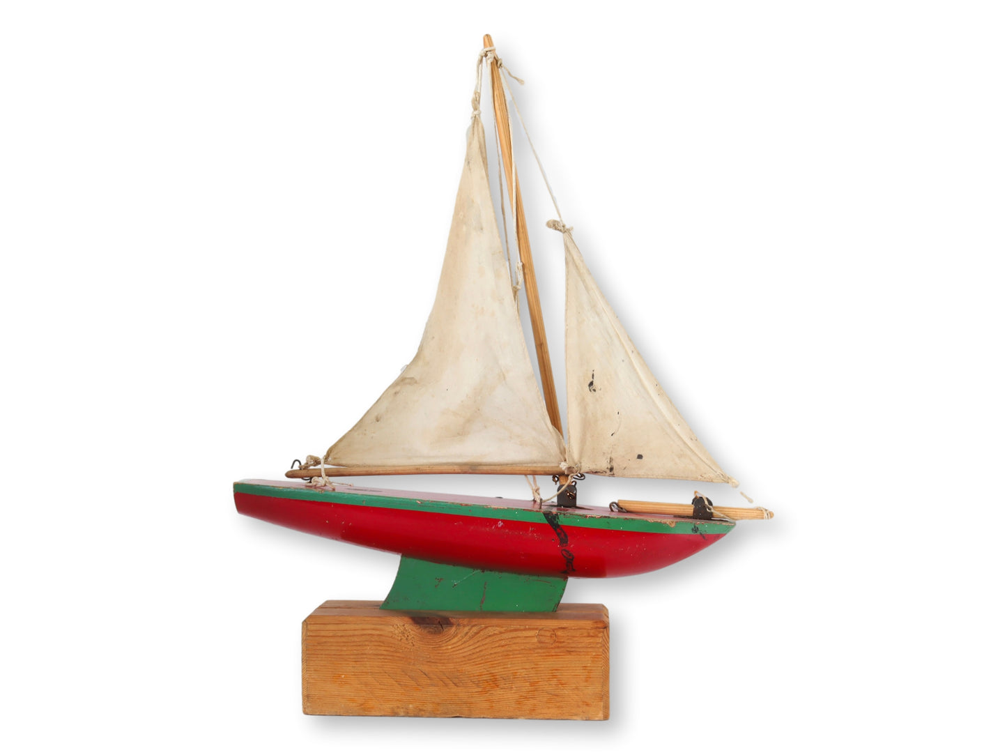 Midcentury English Pond Boat w/ Stand