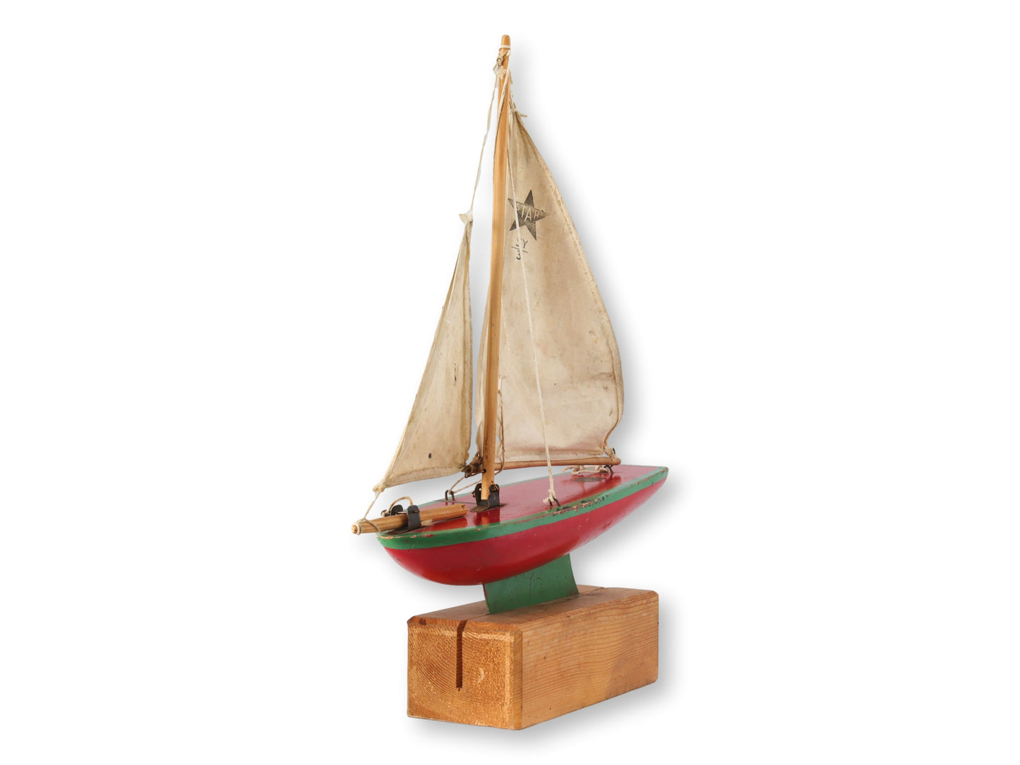 Midcentury English Pond Boat w/ Stand