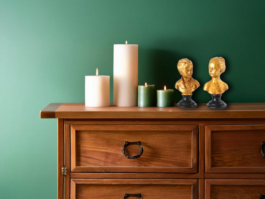 Antique French Gilt Busts of Girl & Boy