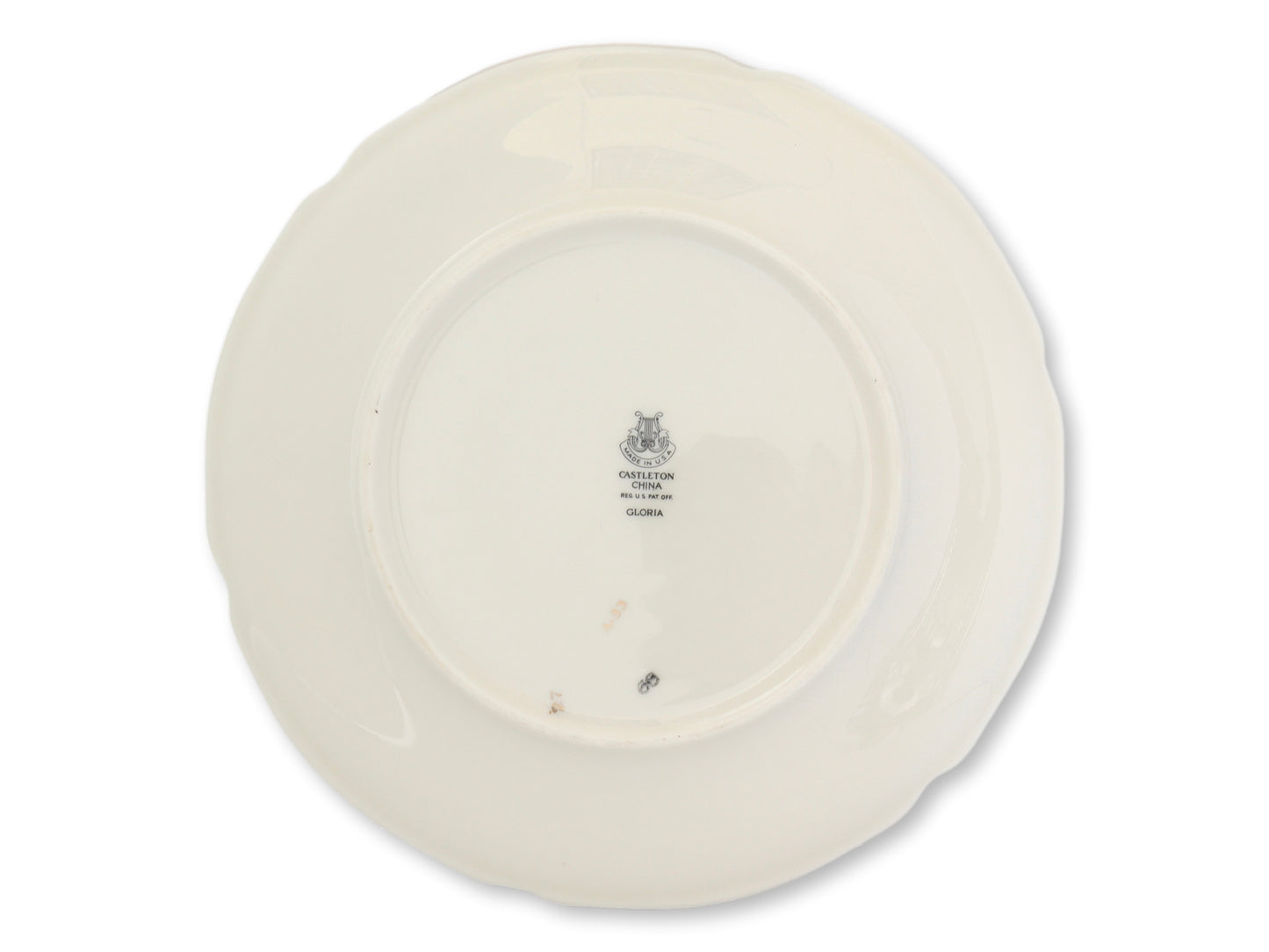 Vintage Rose Pattern Dessert Plates, 12 pcs