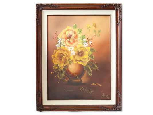 Midcentury Floral Still Life Painting