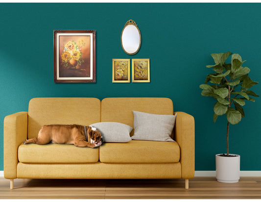 Midcentury Floral Still Life Painting