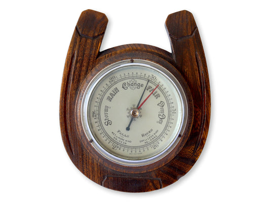 English 'Horseshoe' Wall Mount Barometer