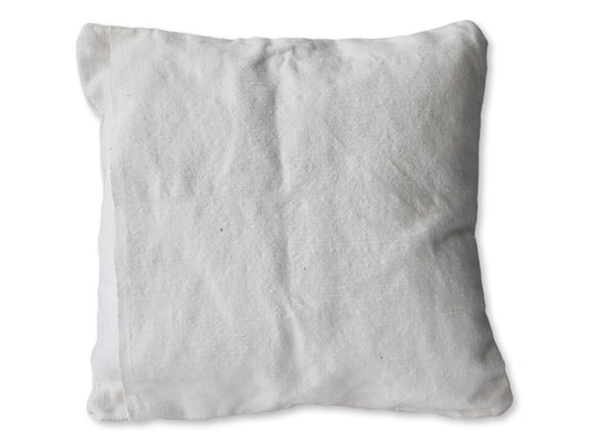 Antique French Linen Petite Pillow w/ Hand-Stitched "J" Monogram