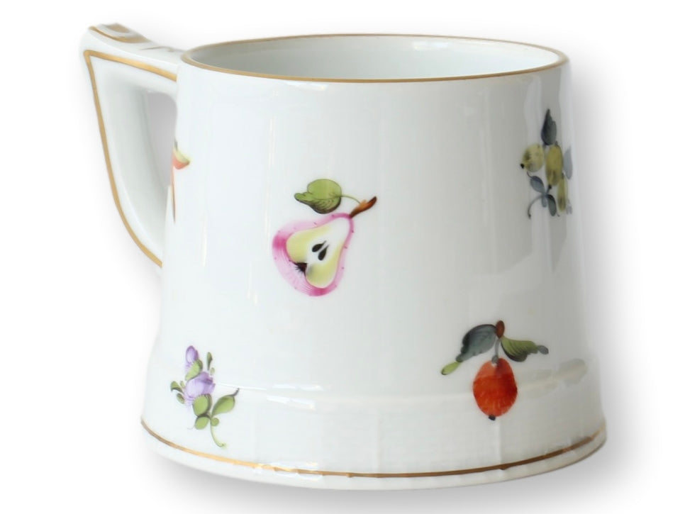 Large Hand-Painted Floral Herend Porcelain Mug