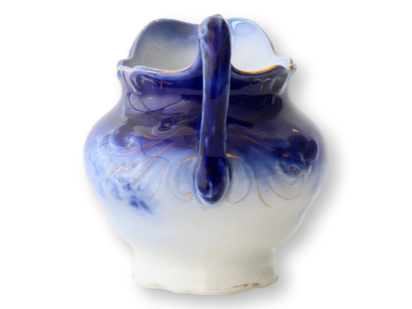 Antique Flow Blue LaBelle Cream Pitcher
