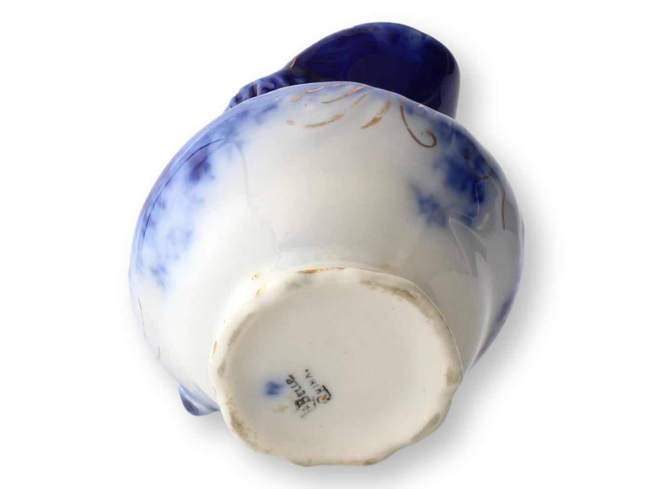 Antique Flow Blue LaBelle Cream Pitcher