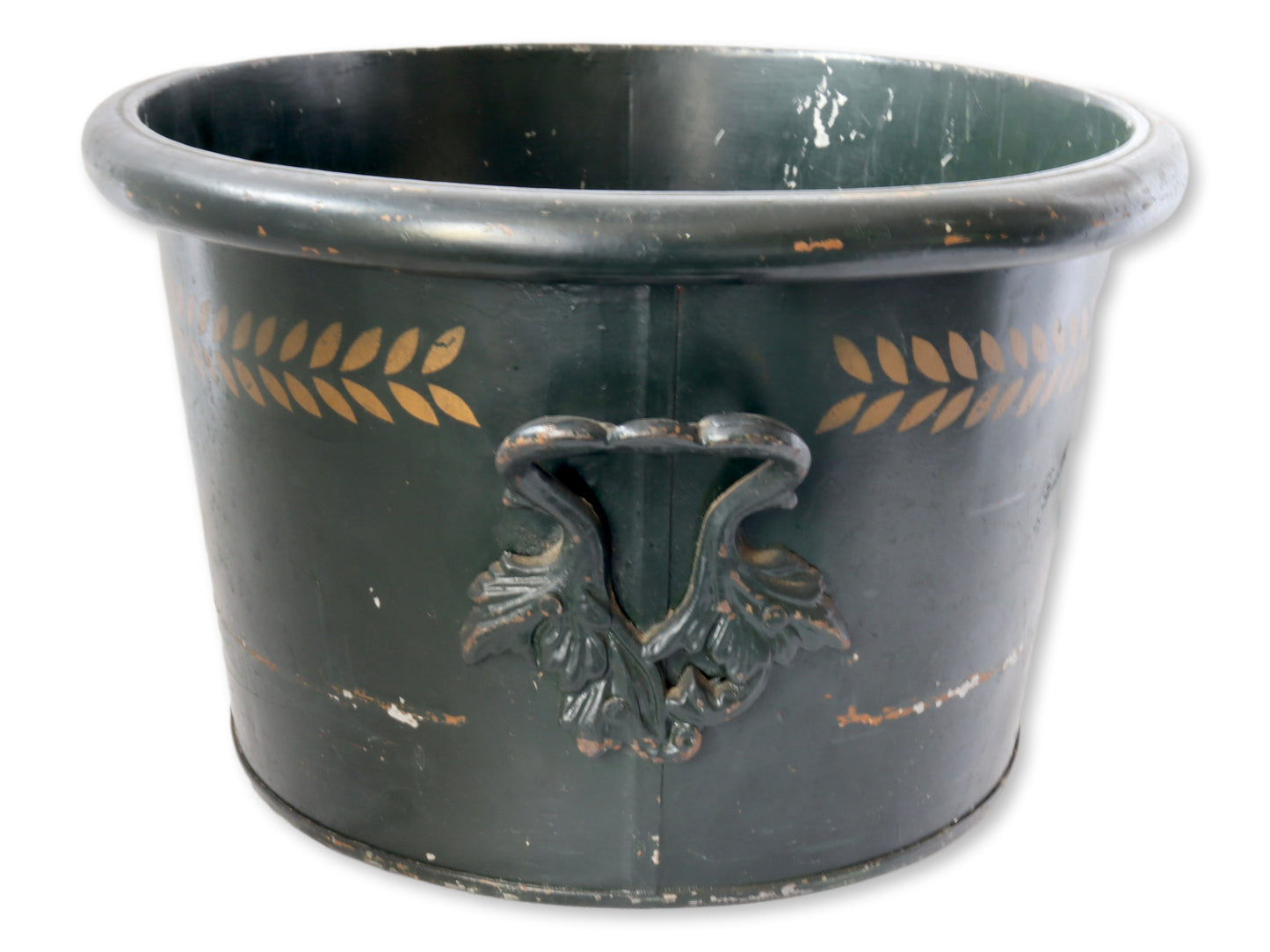 Antique Americana Metal Tole Tub