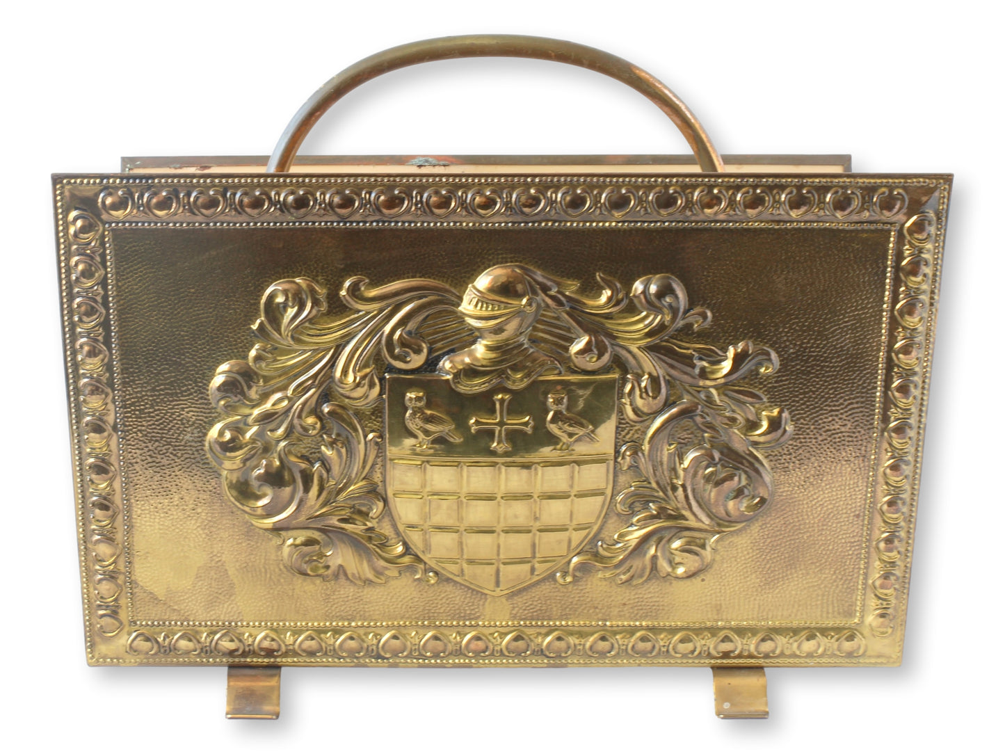 1930s French Coat of Arms Magazine Rack
