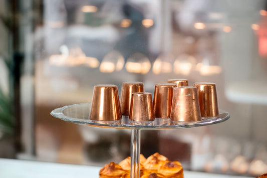 Antique Copper Baking Molds, Set of 6