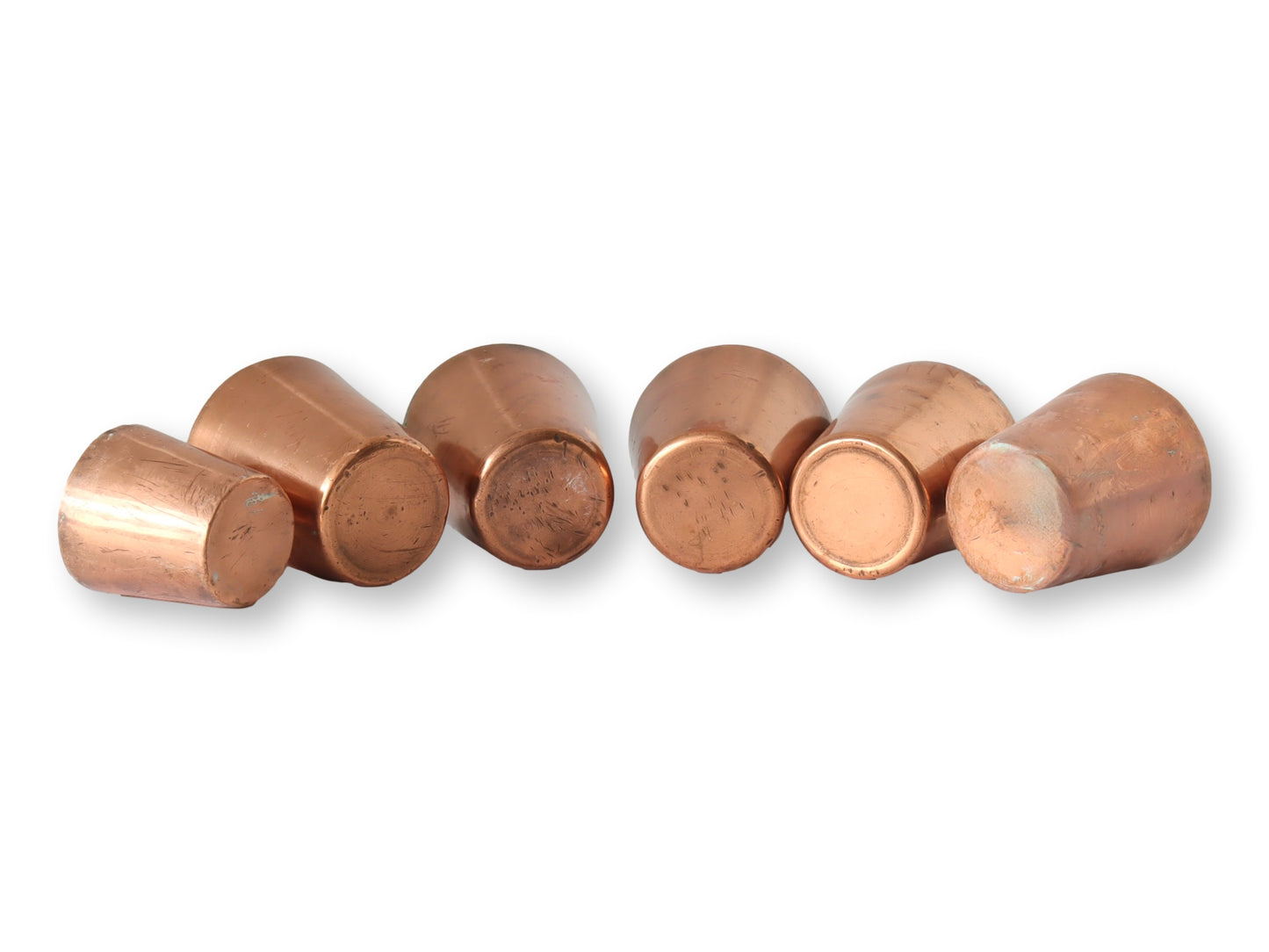 Antique Copper Baking Molds, Set of 6