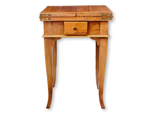 18th-C. Small Space Expandable Side Table