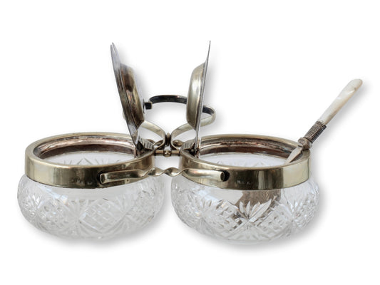Victorian Preserves Set w/Pearl Spoon