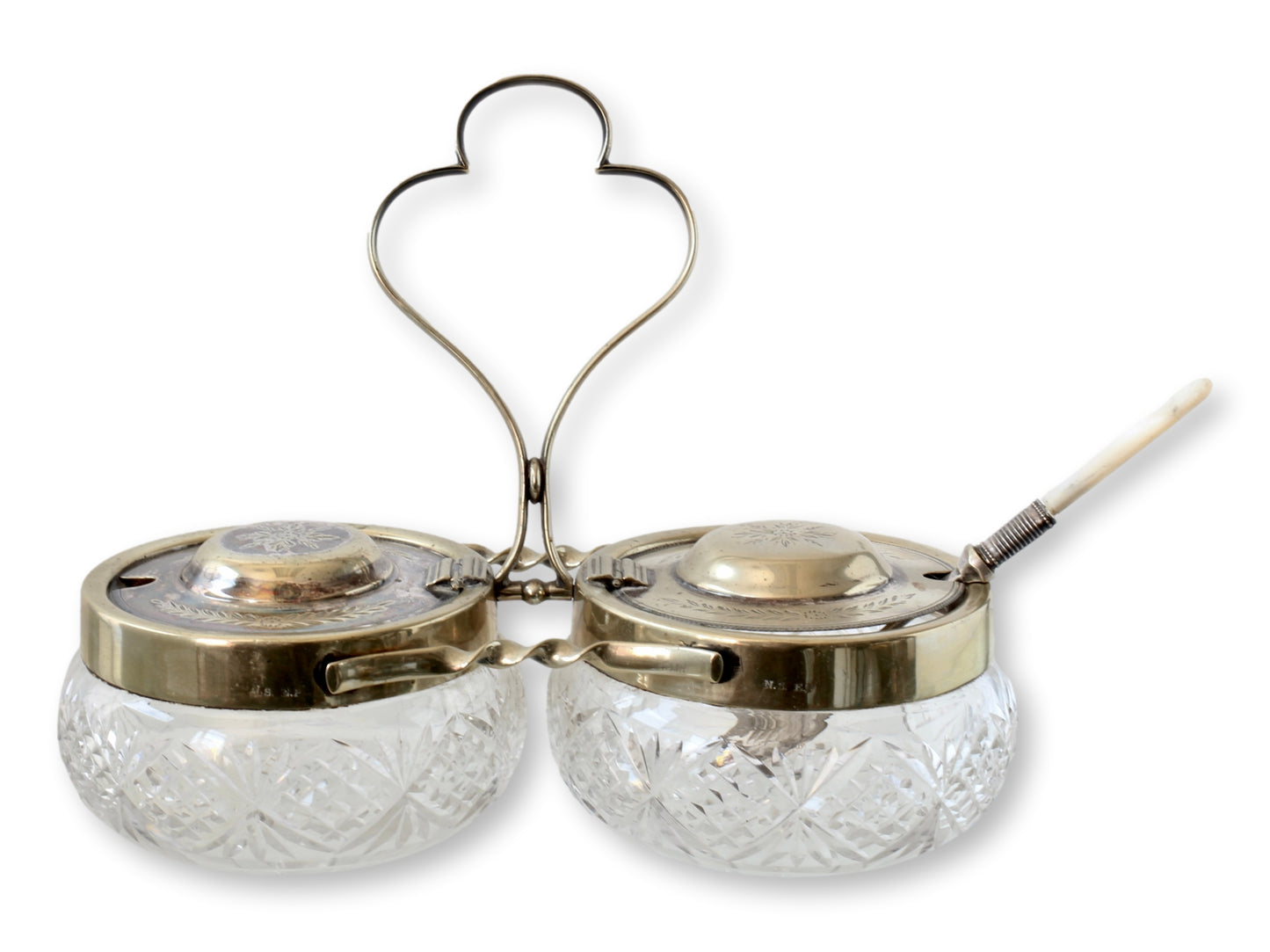 Victorian Preserves Set w/Pearl Spoon