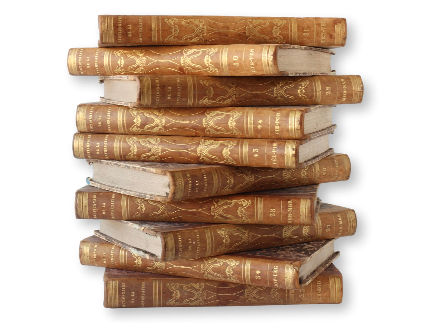 1837 French "Dictionnaire De La Conversation Et De La Lecture" Books