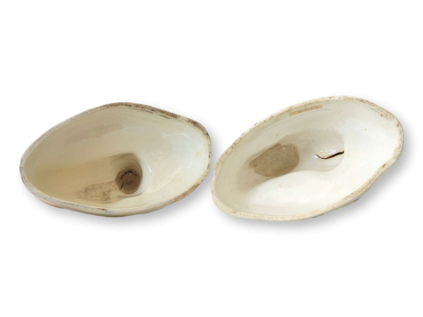 Early 19th-C. English Staffordshire Doe & Deer Figures