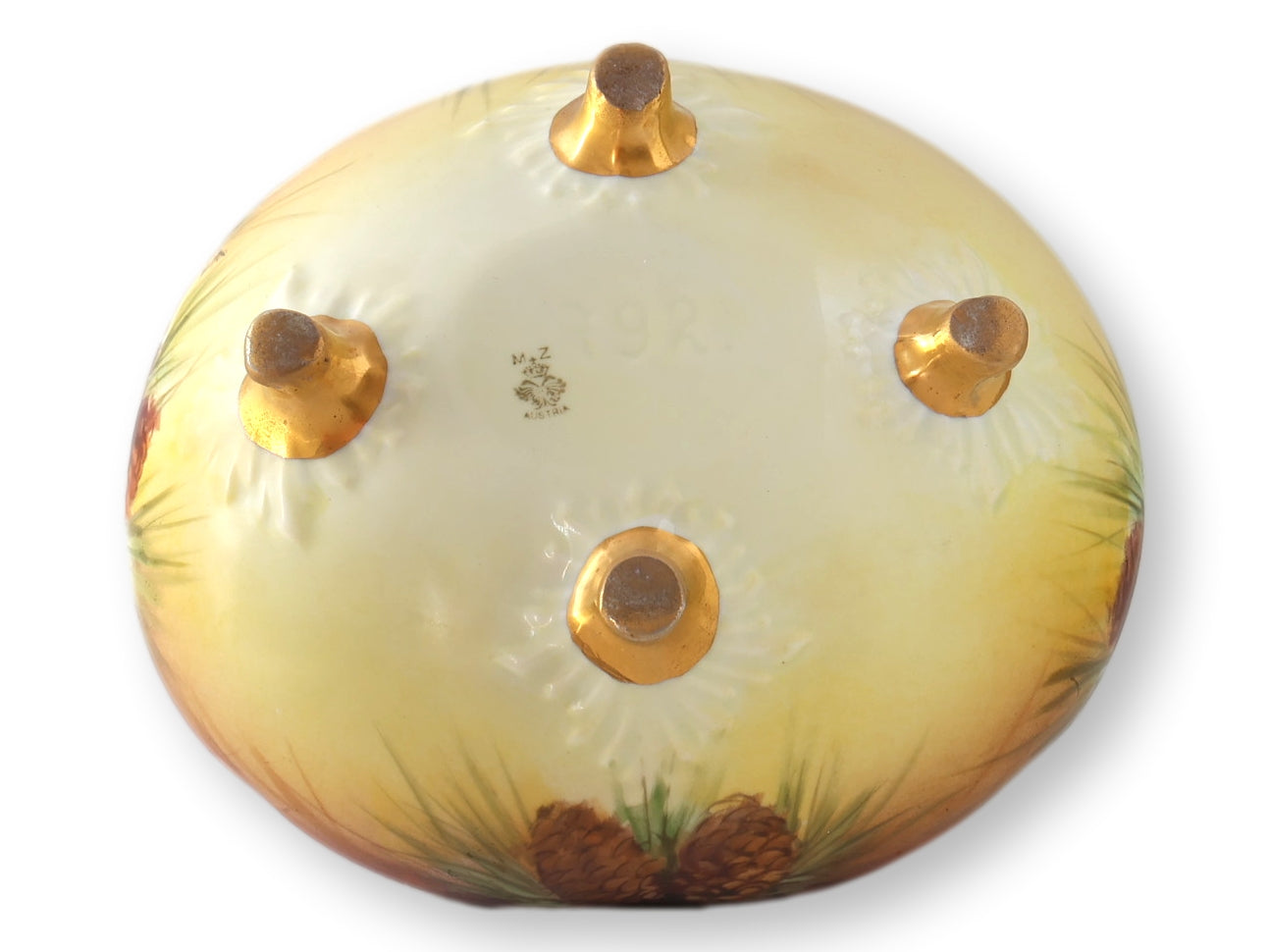 Hand-Decorated Austrian Porcelain Bowl