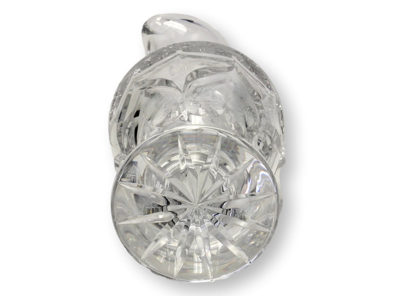 Tall French Cut Crystal Wine Carafe