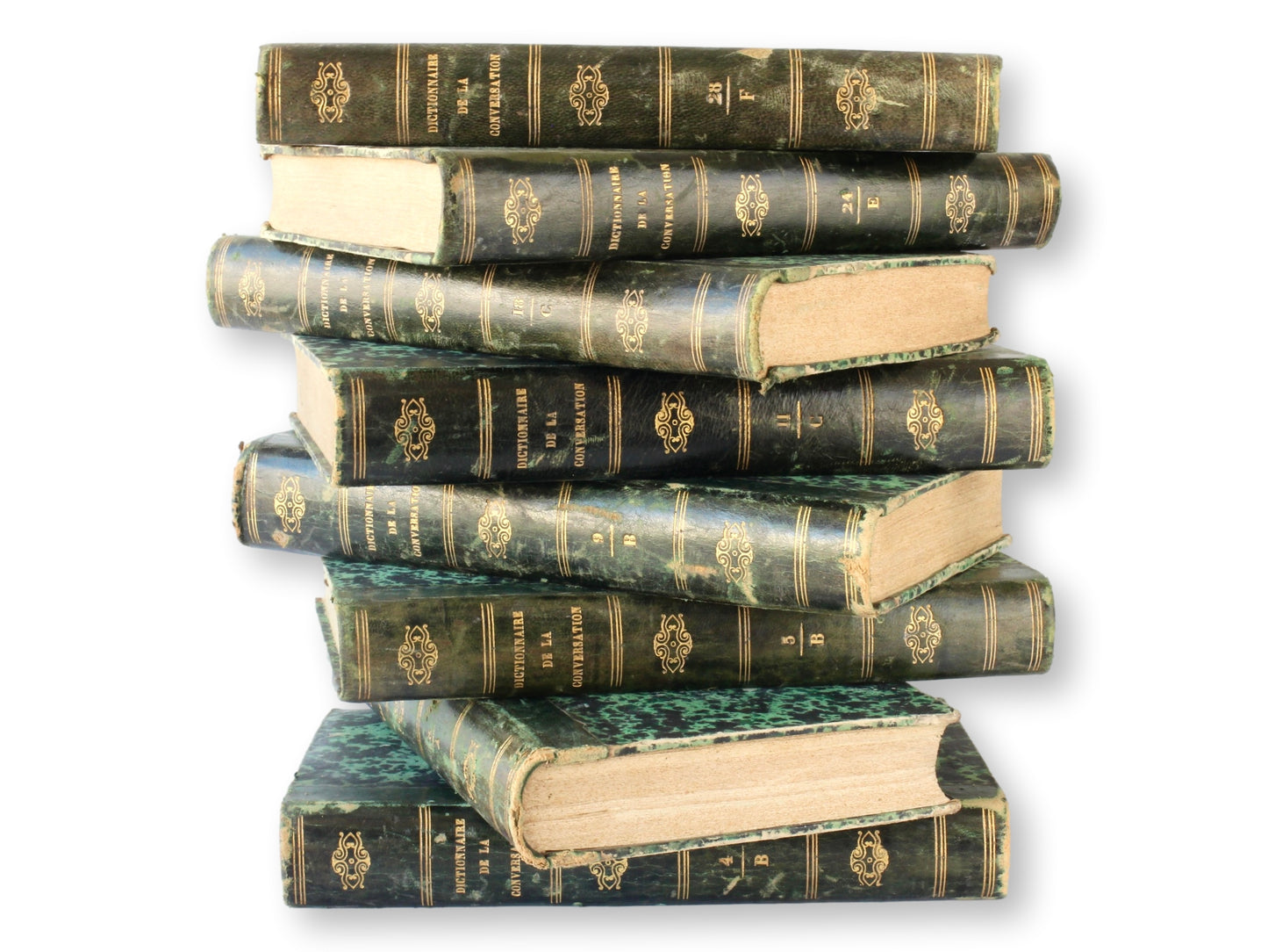 1833 French "Dictionnaire De La Conversation Et De La Lecture" Books