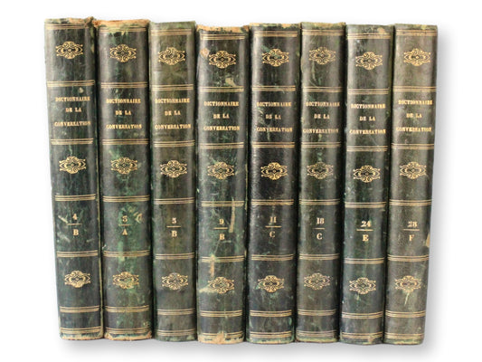 1833 French "Dictionnaire De La Conversation Et De La Lecture" Books