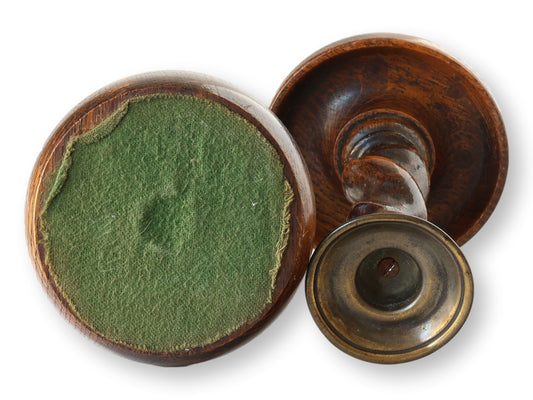 Short English Barley Twist Candlesticks