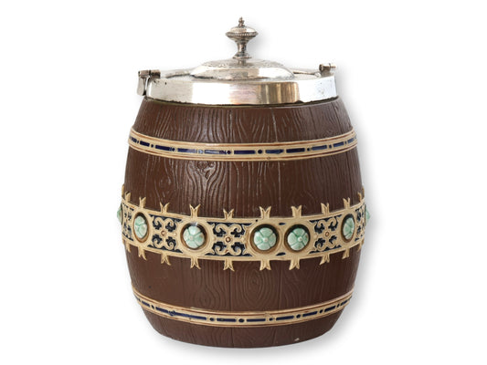Antique Villeroy & Boch Mettlach Biscuit Barrel / Ice Bucket