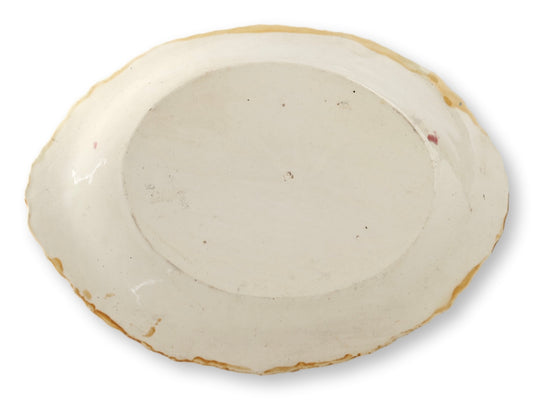 19th-Century Majolica Begonia Leaf Platter